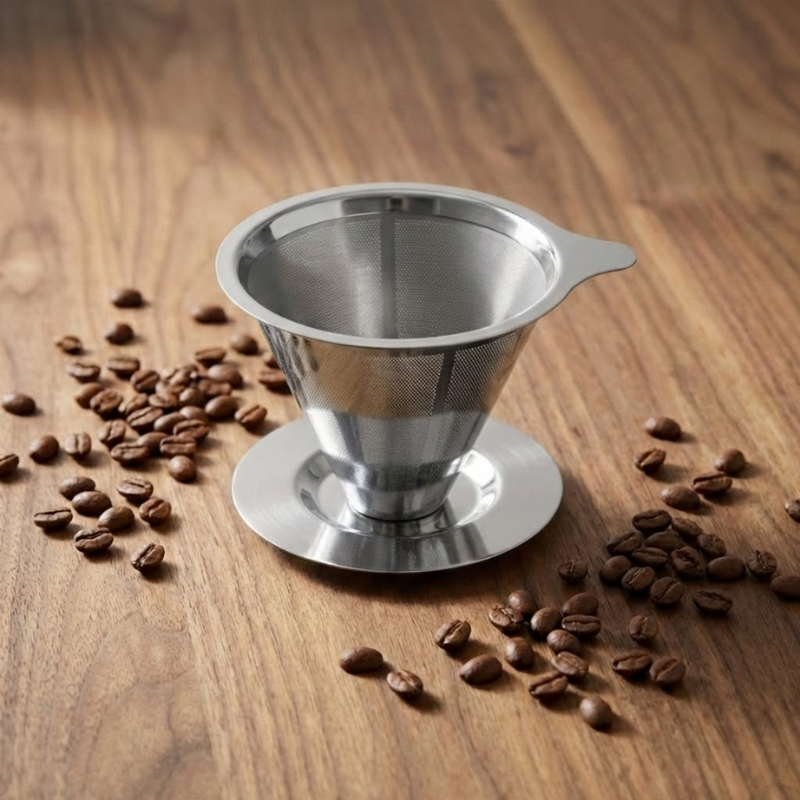 Filtro de Café Inox Prata - Tamanho 103