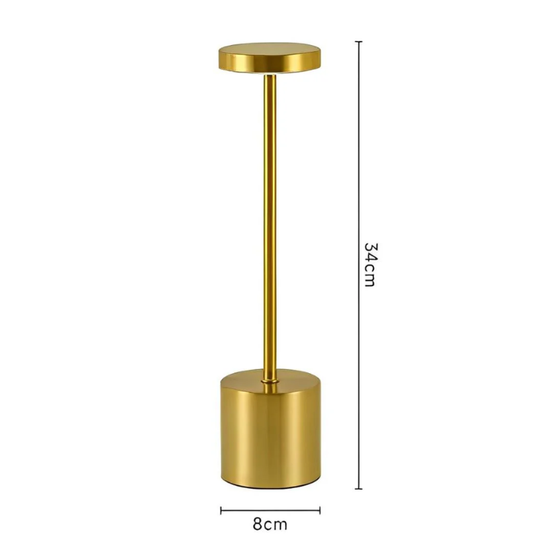 Luminária de Led Paris com Acendimento ao Toque Dourado