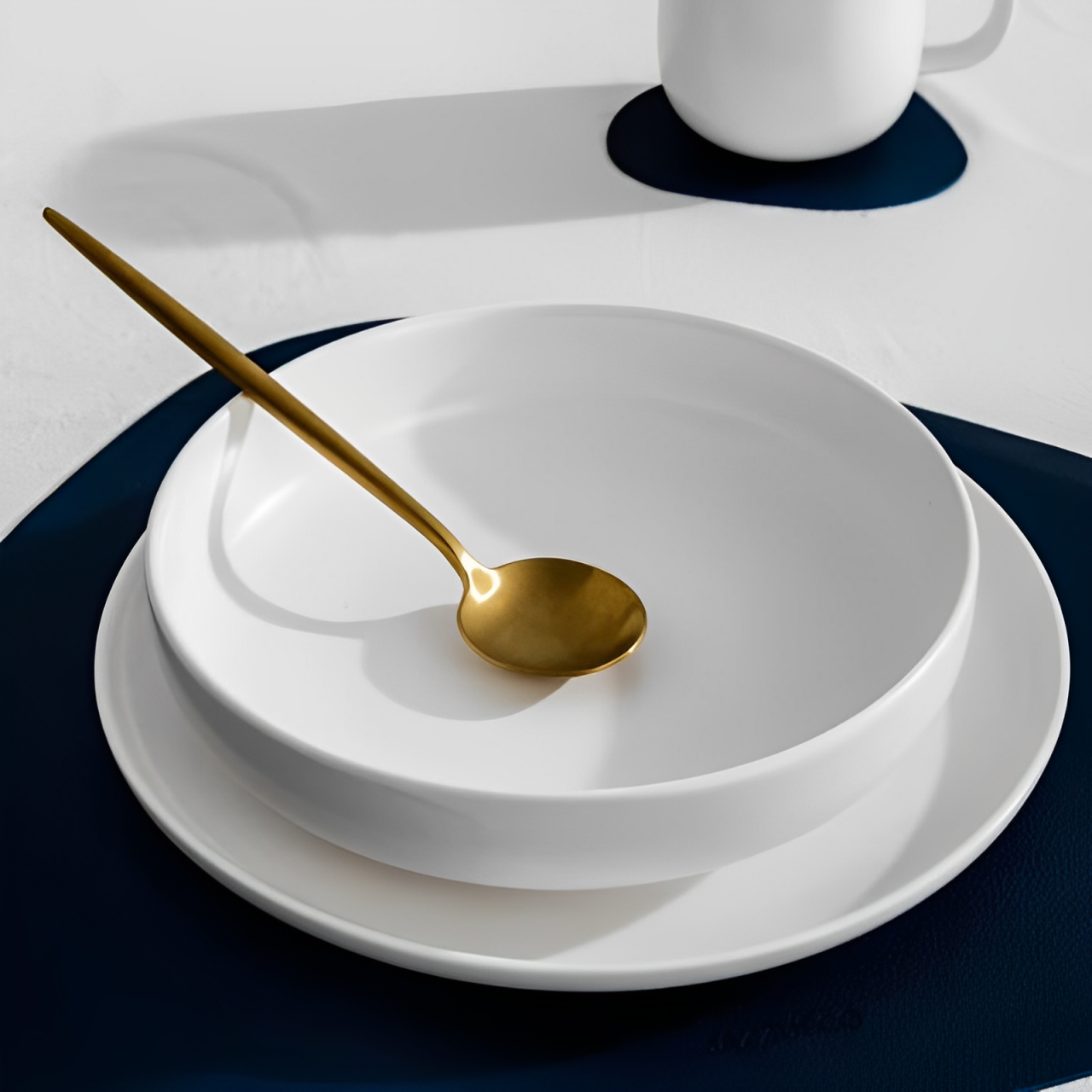 Jogo de Talheres Inox Minimalista Milão Dourado