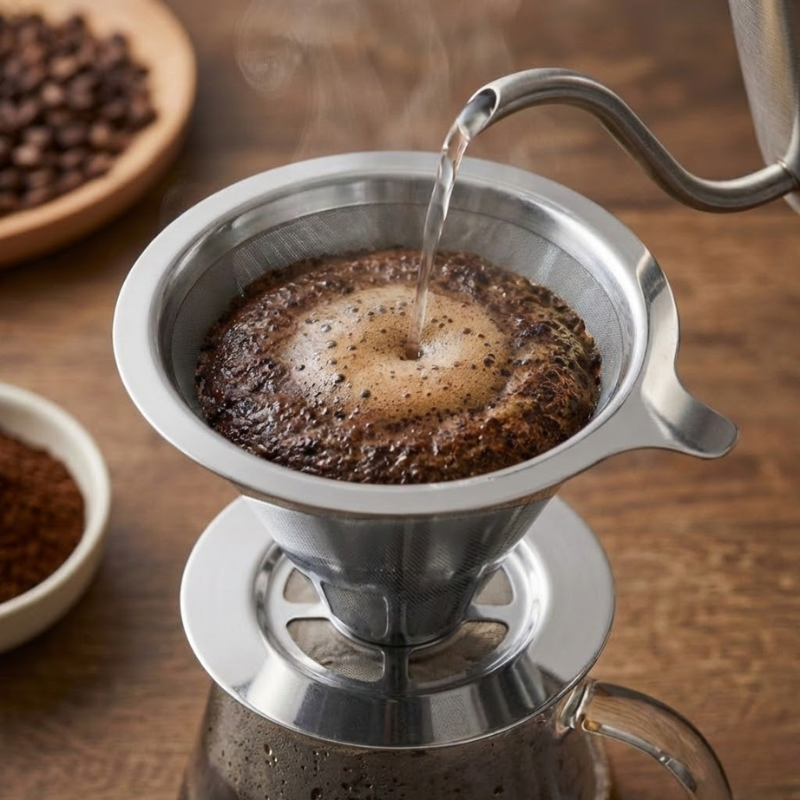 Filtro de Café Inox Prata - Tamanho 103
