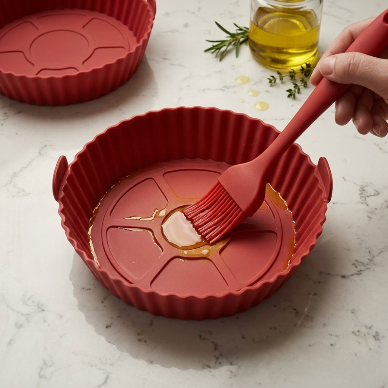 Kit 6 Formas de Silicone Premium para Air Fryer