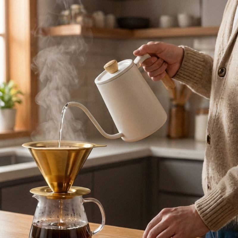 Filtro de Café Inox Dourado - Tamanho 103