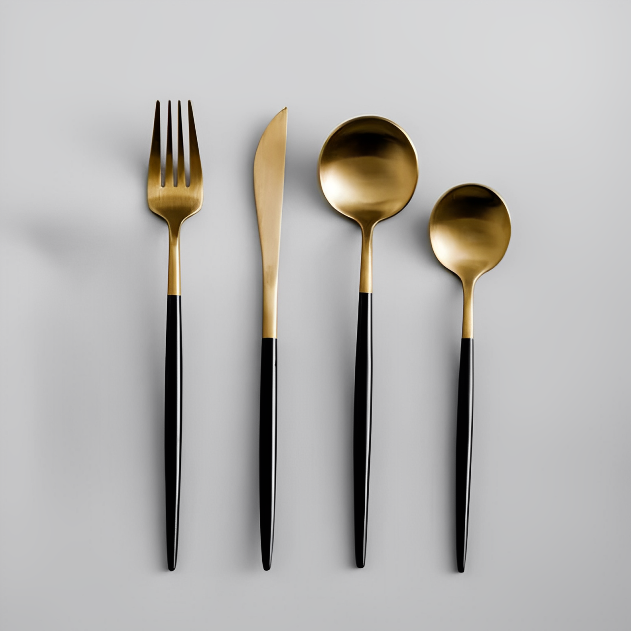 Jogo de Talheres Inox Francês Preto