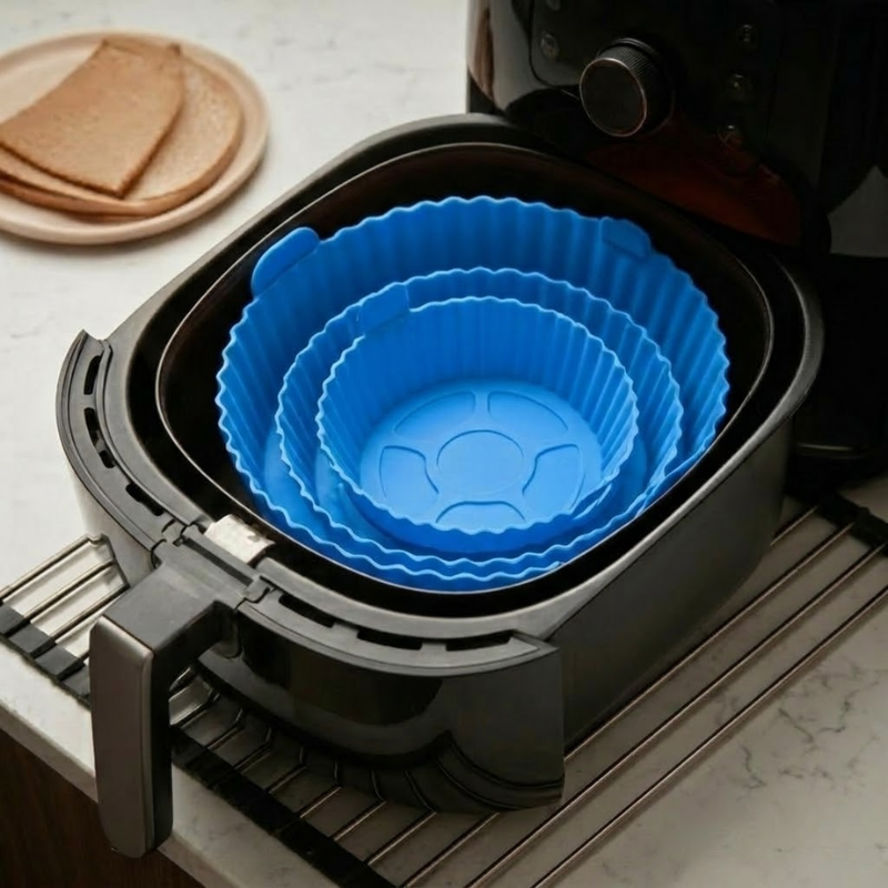 Kit 6 Formas de Silicone Premium para Air Fryer