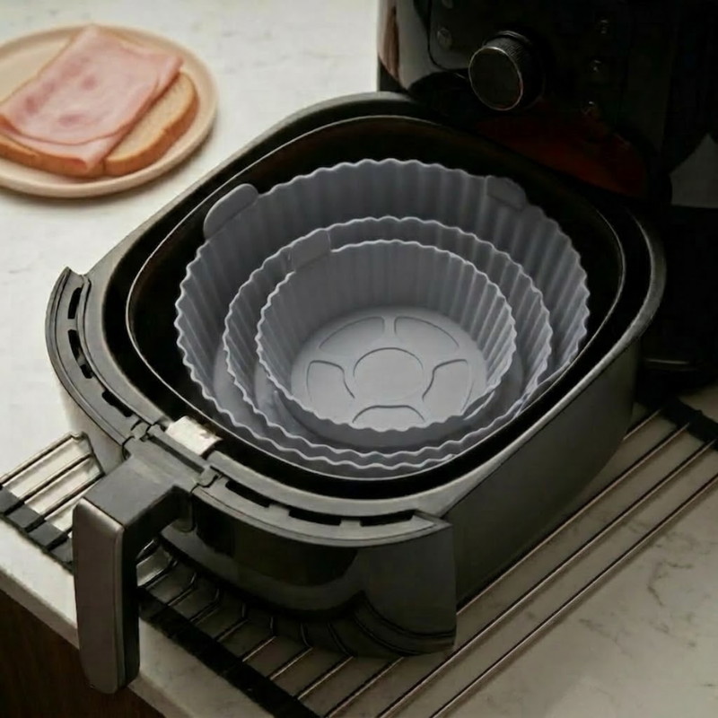 Kit 6 Formas de Silicone Premium para Air Fryer
