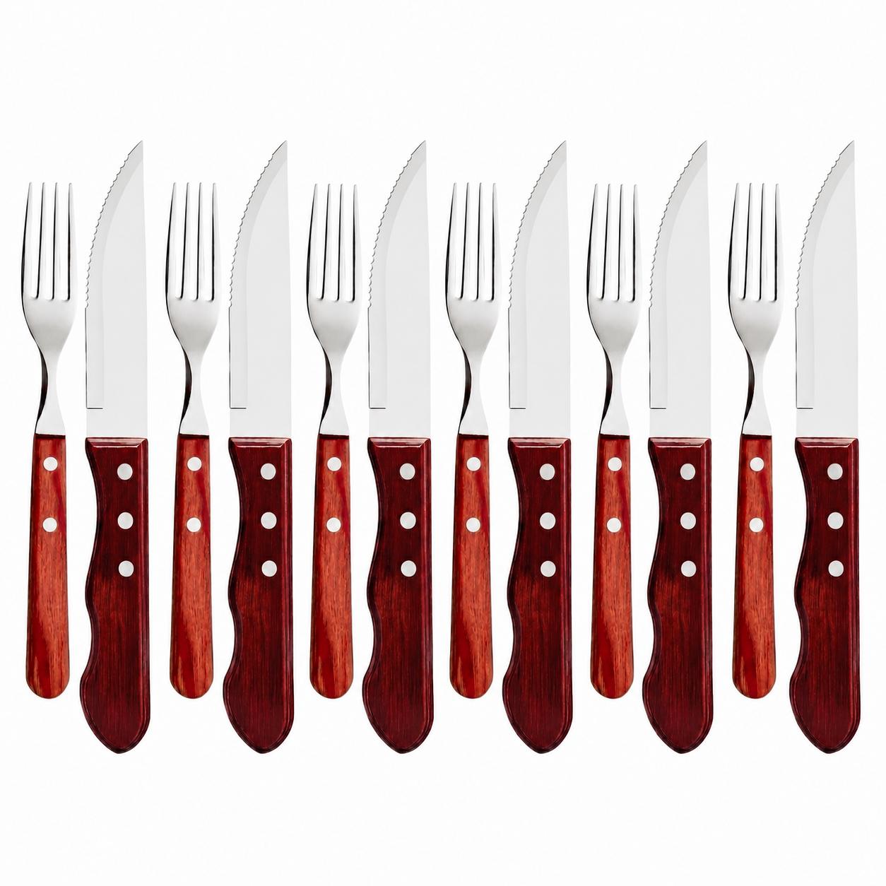 Talheres de Churrasco Jumbo Wooden