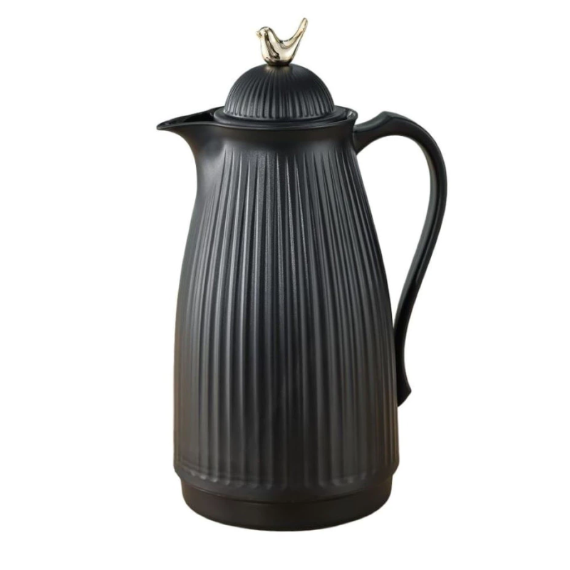 Garrafa Térmica de Café Veneza - Preta e Dourada 1L