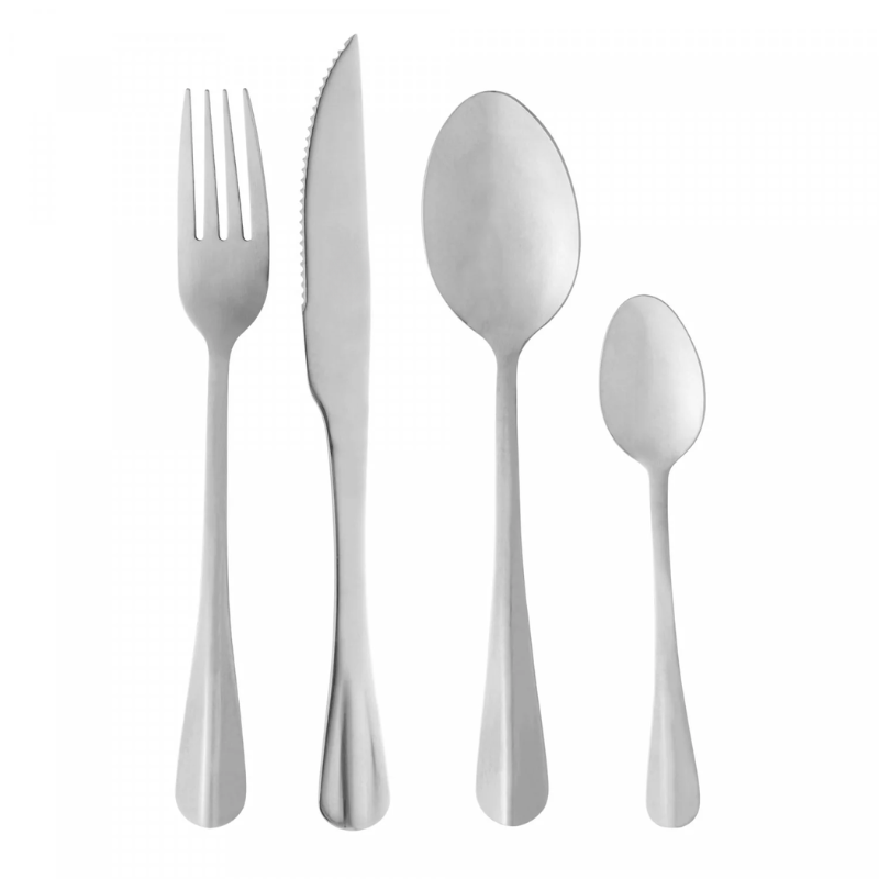 Jogo de Talheres Monâco 24 Peças Prata