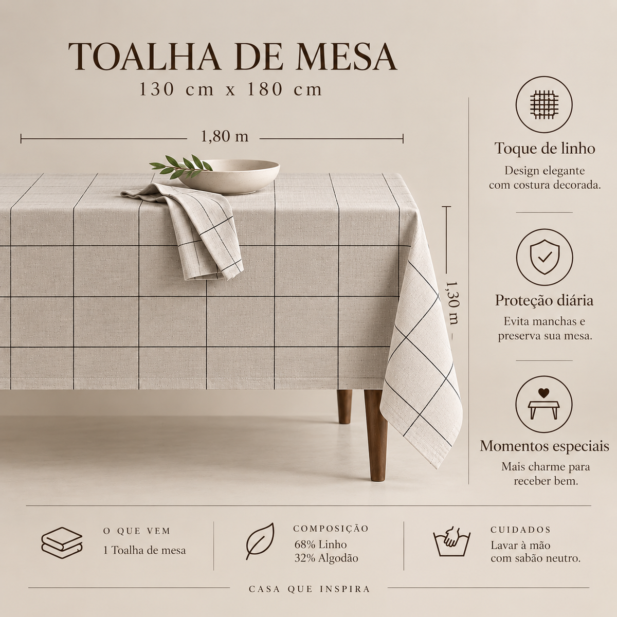 Toalha de Mesa Nordic