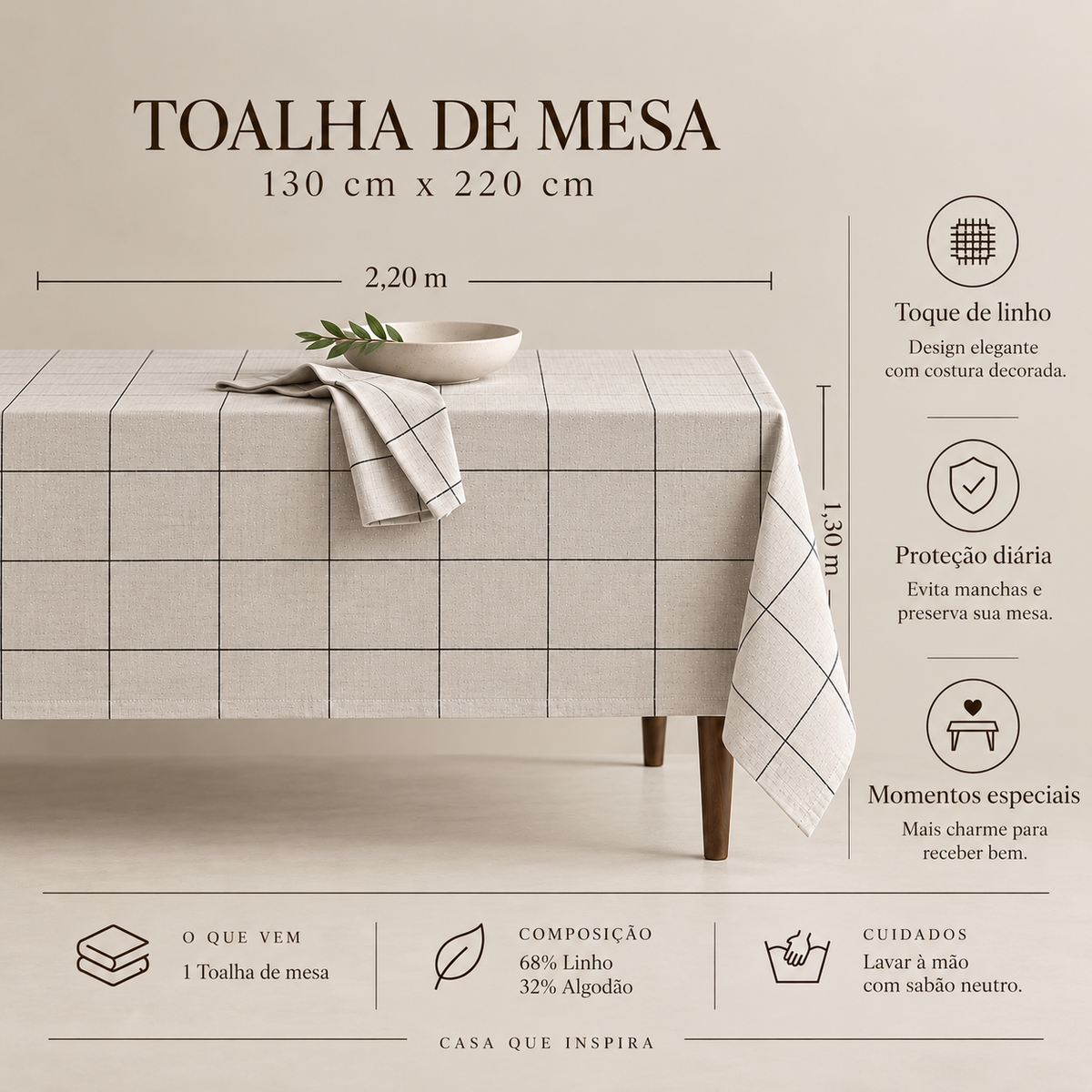 Toalha de Mesa Nordic