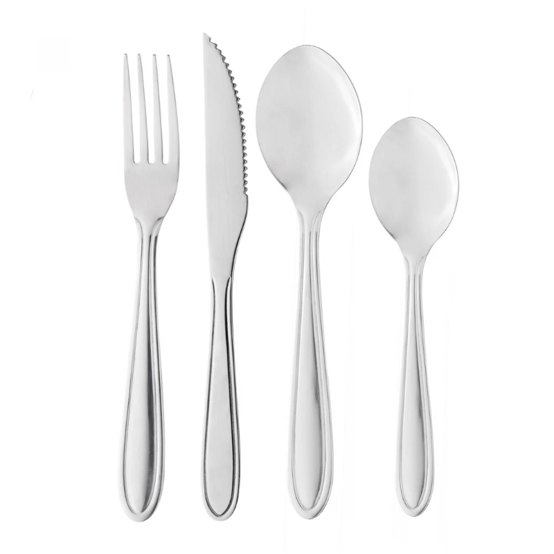 Jogo de Talheres Creta  24 Peças Prata