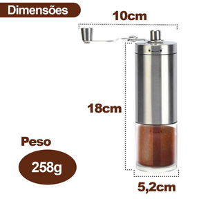 Moedor de Café Manual Santiago Prata