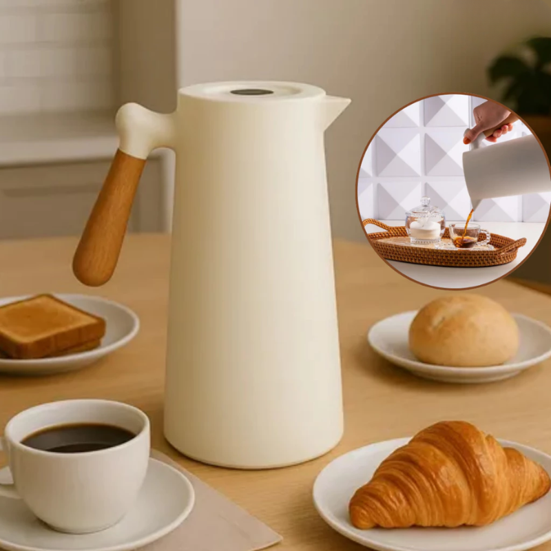 Garrafa Térmica de Café Nice - Branca 1L