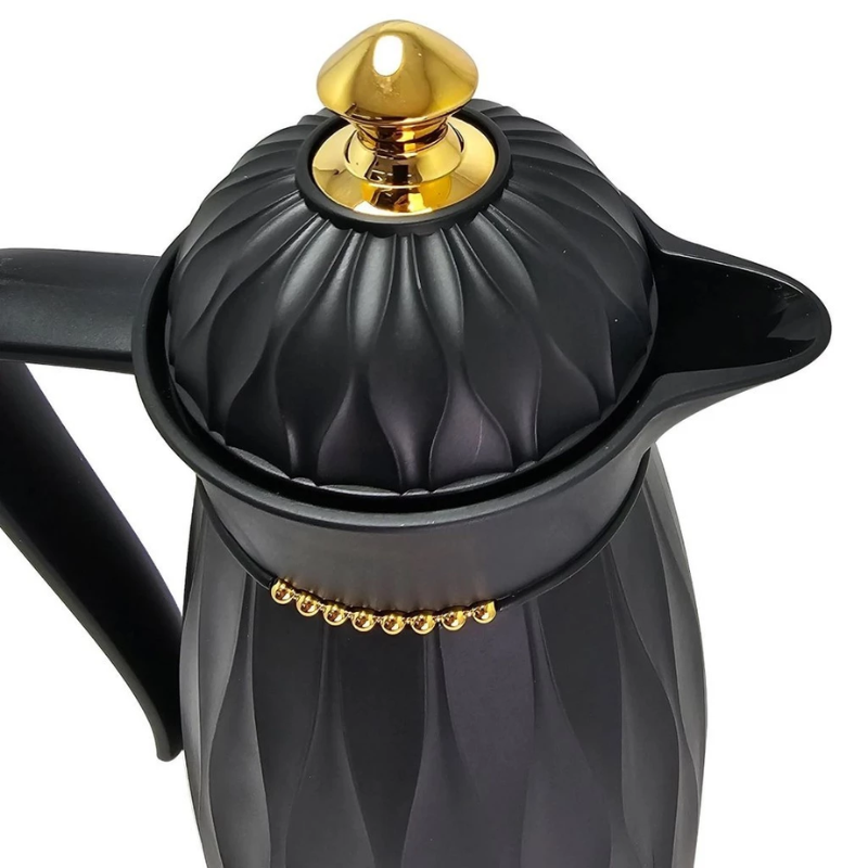 Garrafa Térmica de Café Paris - Preta e Dourada 1L