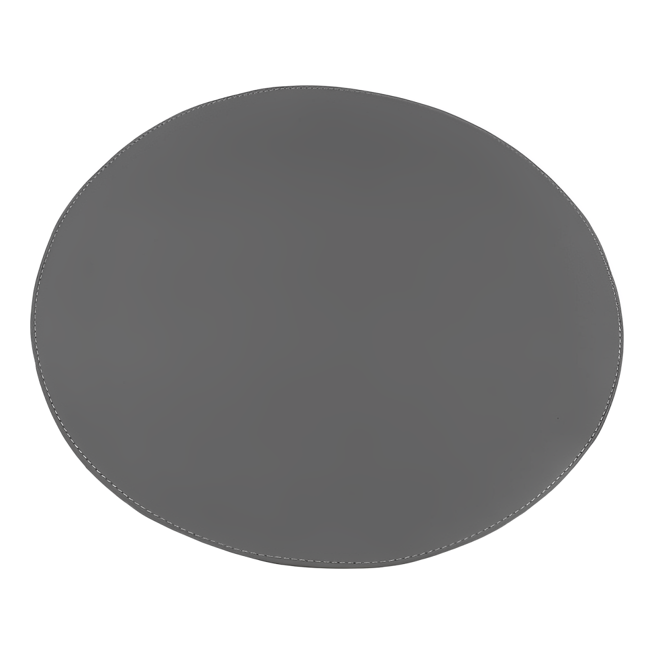 Jogo Americano Contemporâneas Couro PU Redondo Cinza