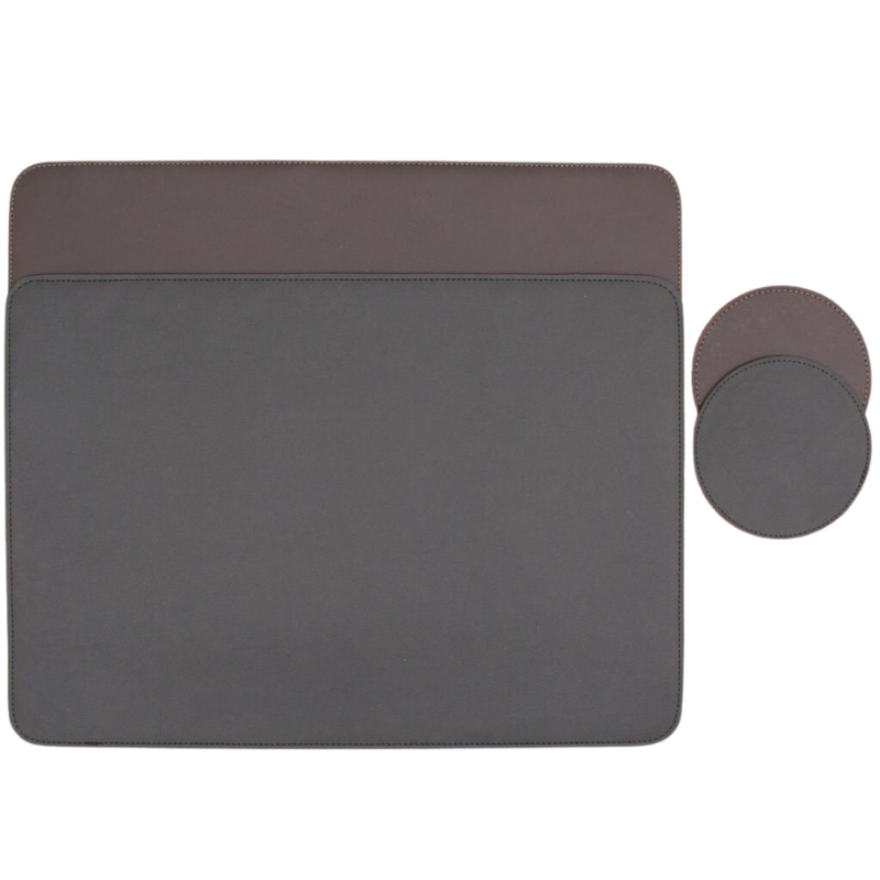 Jogo Americano Dupla Face Parma Preto/Café