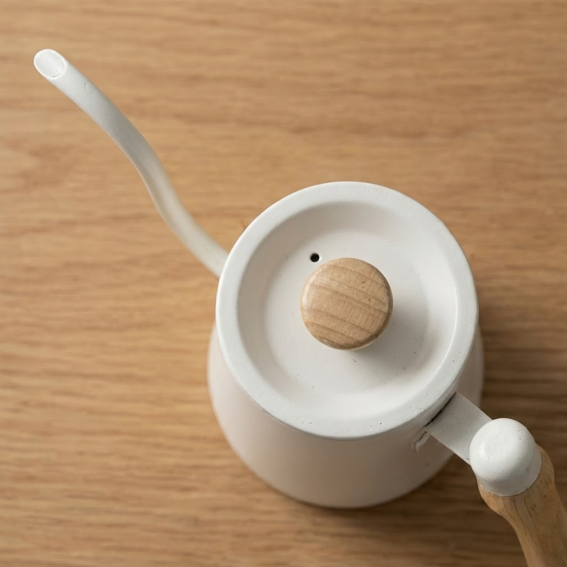 Bule de Inox Inglês - Branco 600ml