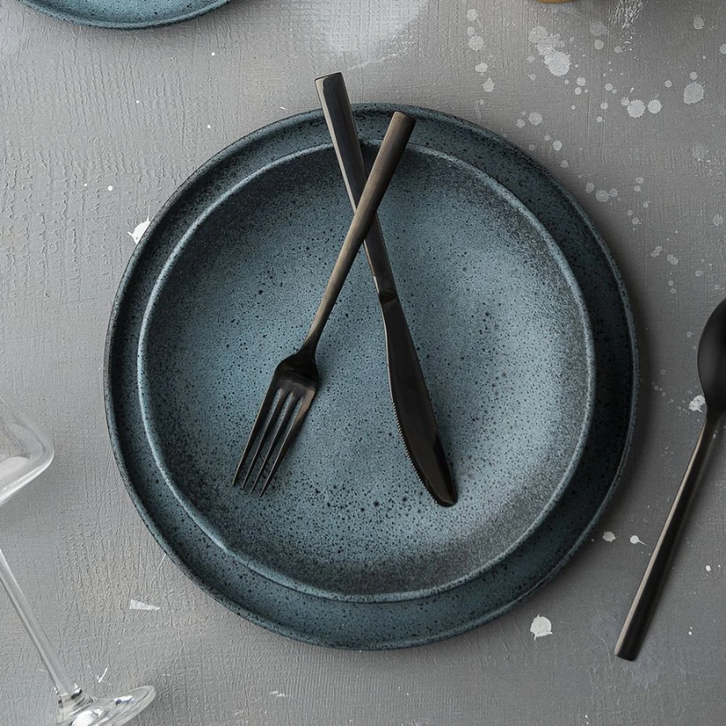 Prato Raso de Porcelana Ocean