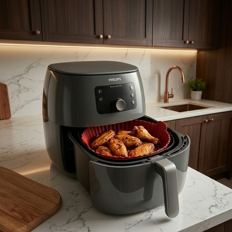 Kit 6 Formas de Silicone Premium para Air Fryer