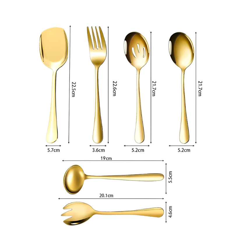 Talheres de Servir Jogo de 6 Peças