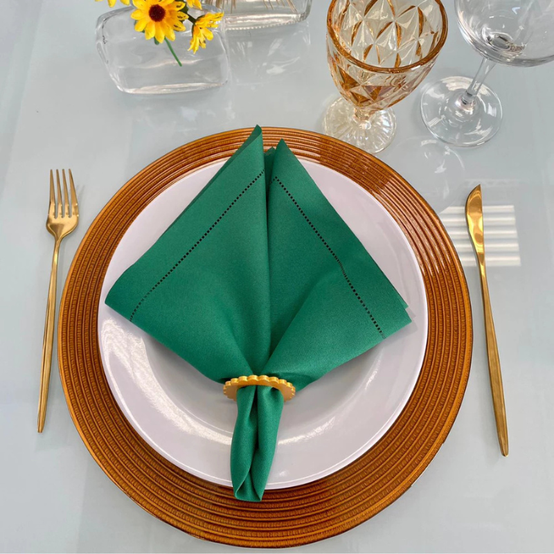 Guardanapo Notredame Ponto Ajour Verde