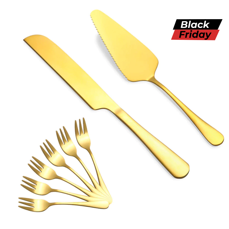 Talheres Para Sobremesa Dourado [BLACK FRIDAY 2025]