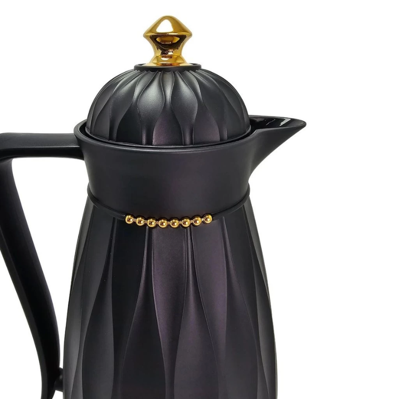 Garrafa Térmica de Café Paris - Preta e Dourada 1L