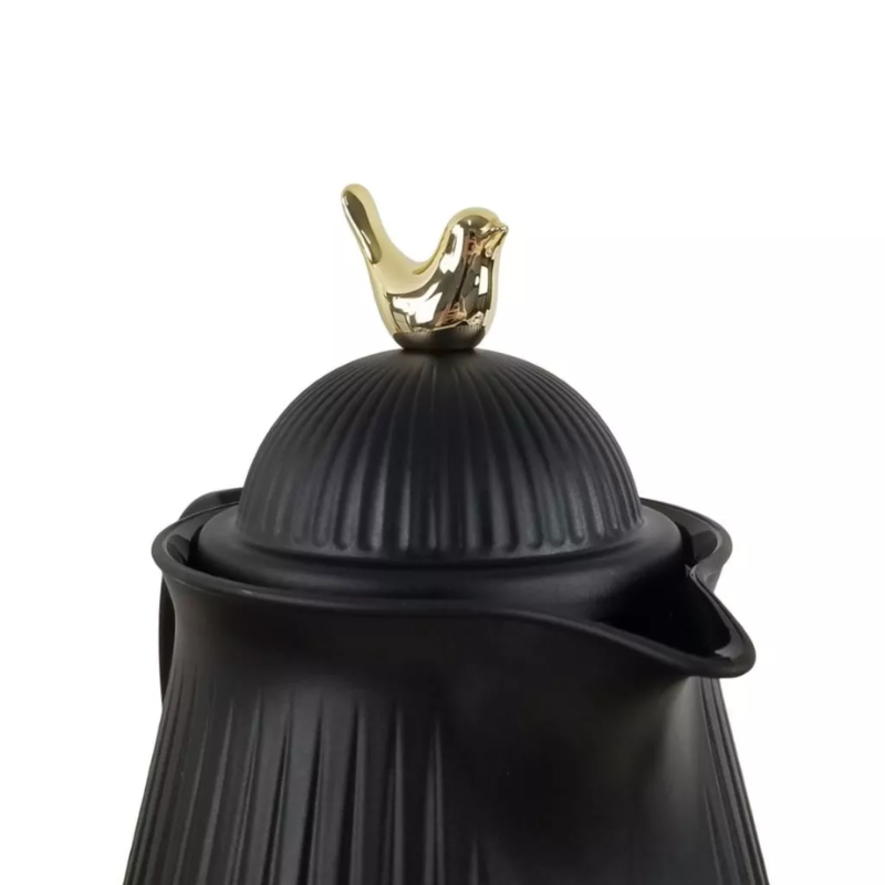 Garrafa Térmica de Café Veneza - Preta e Dourada 1L