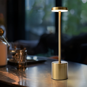 Luminária de Led Paris com Acendimento ao Toque Dourado