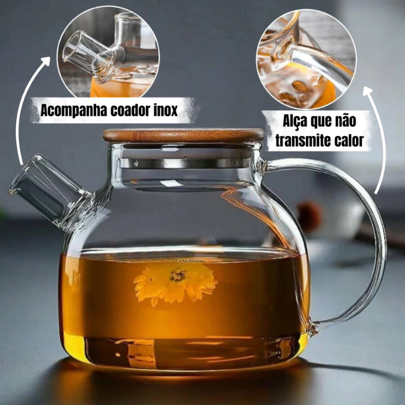 Chaleira de Vidro Londres 1L [BLACK FRIDAY 2025]