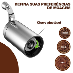 Moedor de Café Manual Santiago Prata