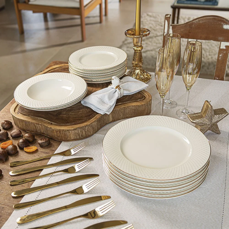 Aparelho de jantar Gold 42 Peças
