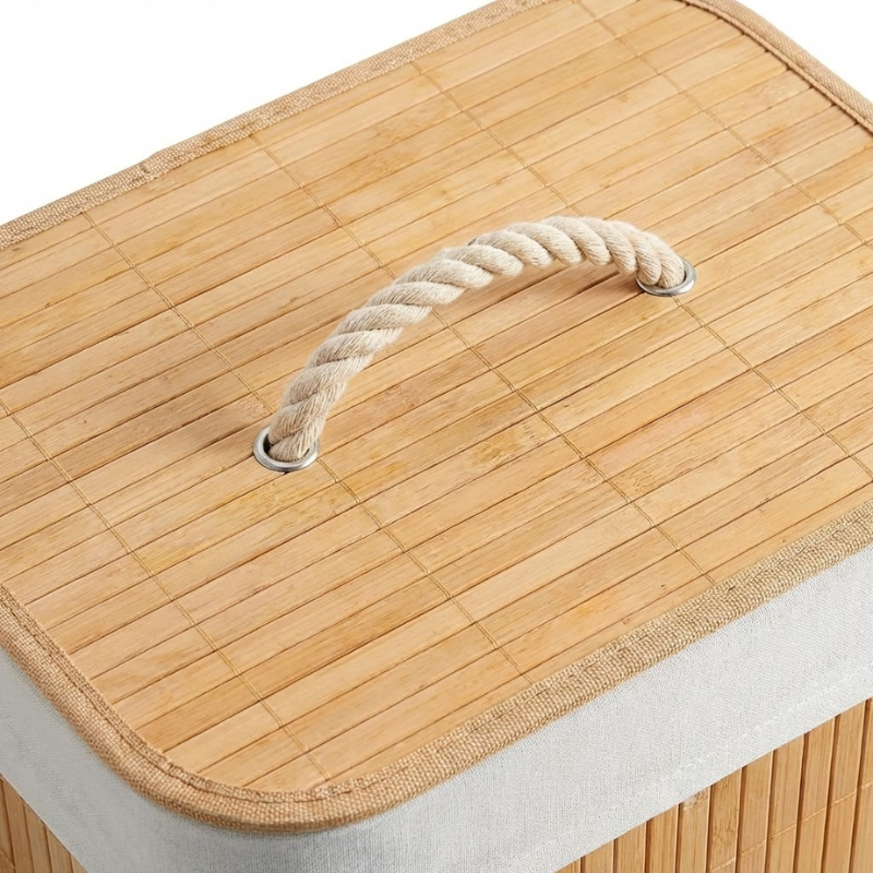 Cesto de Roupa de Bambu Roma