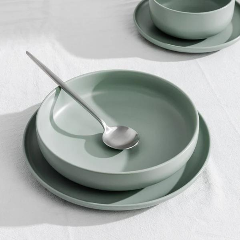 Jogo de Talheres Inox Minimalista Milão Prata