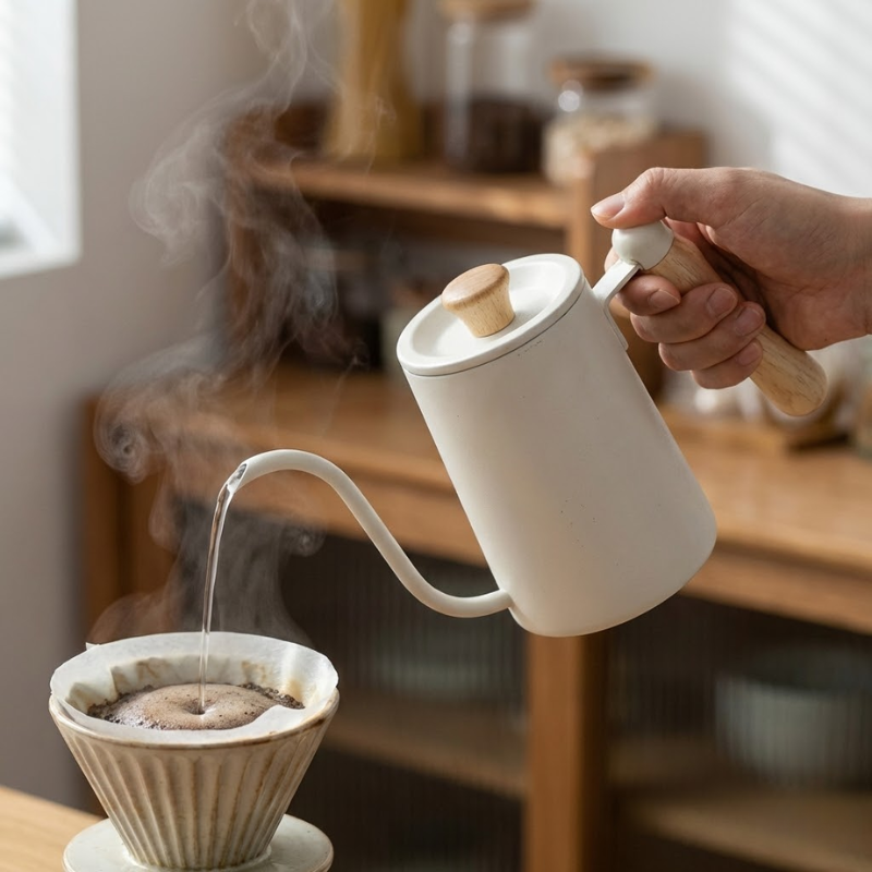 Bule de Inox Inglês - Branco 600ml