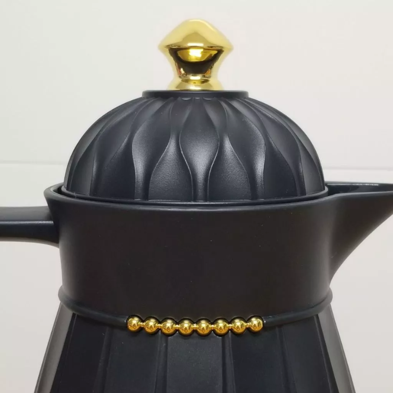 Garrafa Térmica de Café Paris - Preta e Dourada 1L