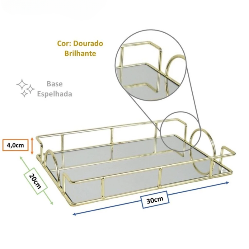 Bandeja Atenas Dourada