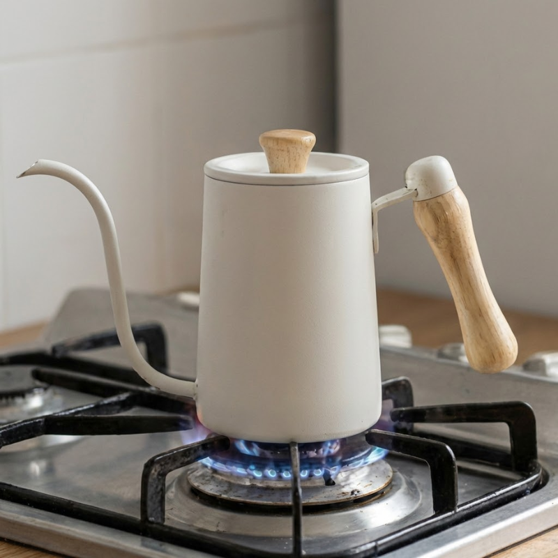 Bule de Inox Inglês - Branco 600ml