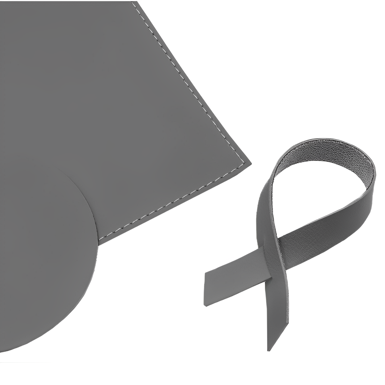 Jogo Americano Contemporâneas Couro PU Retangular Cinza