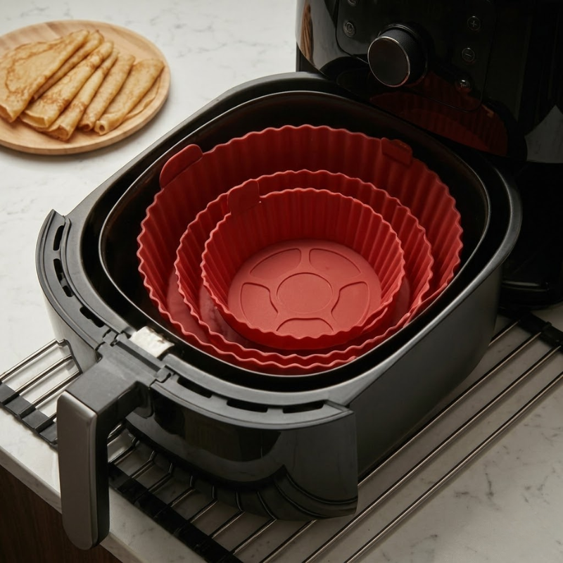 Kit 6 Formas de Silicone Premium para Air Fryer