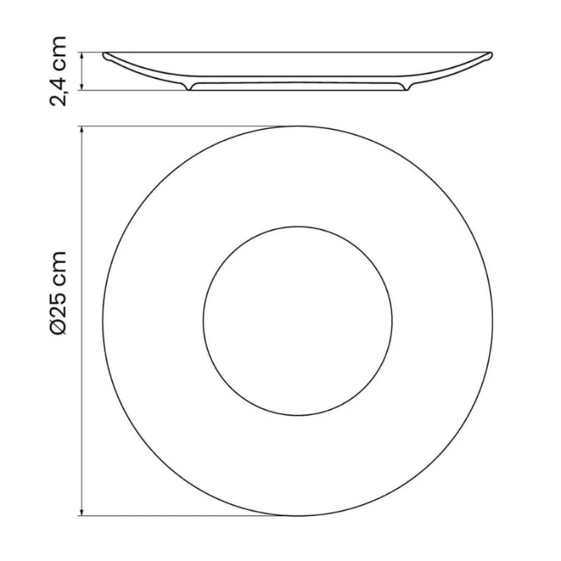 Prato de Porcelana Florida
