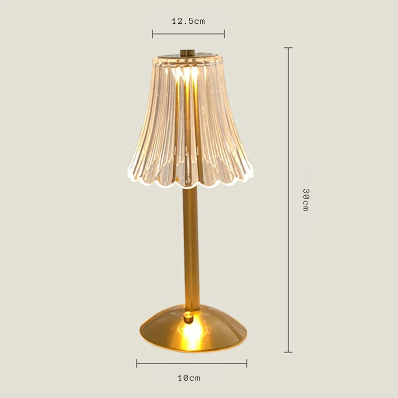 Luminária de Led Grécia com Acendimento ao Toque Dourado
