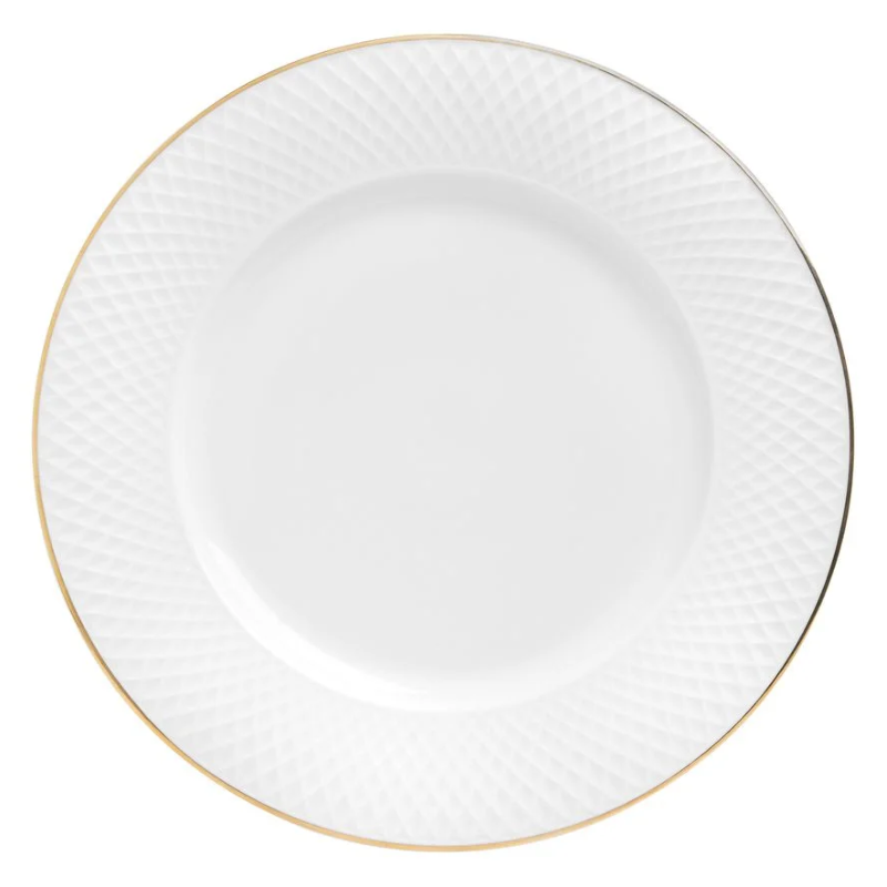 Prato Raso de Porcelana Gold