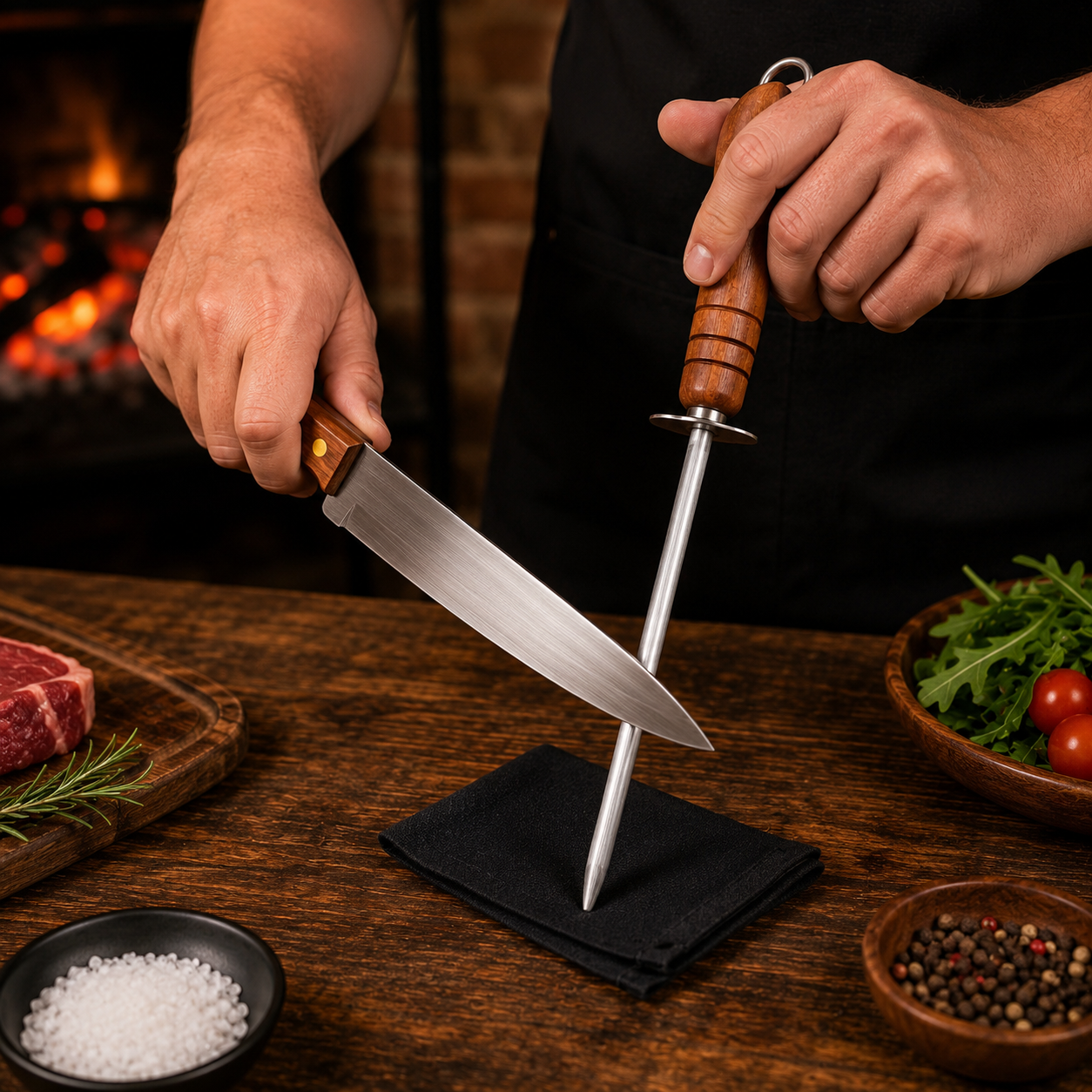 Maleta Churrasco 10 Peças com Facas e Utensílios