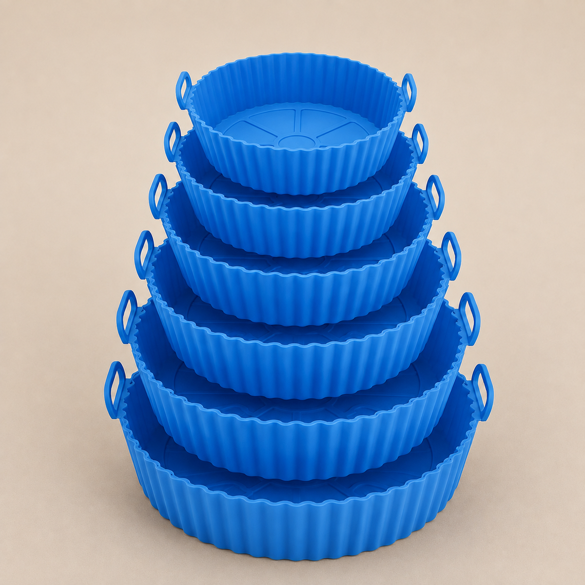 Kit 6 Formas de Silicone Premium para Air Fryer