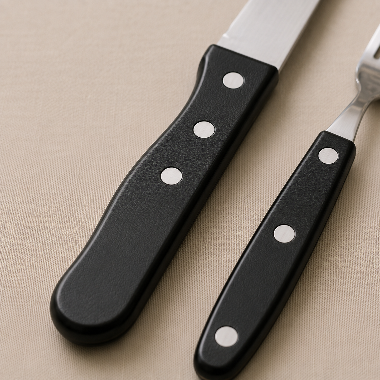 Talheres de Churrasco Jumbo black 8 Peças