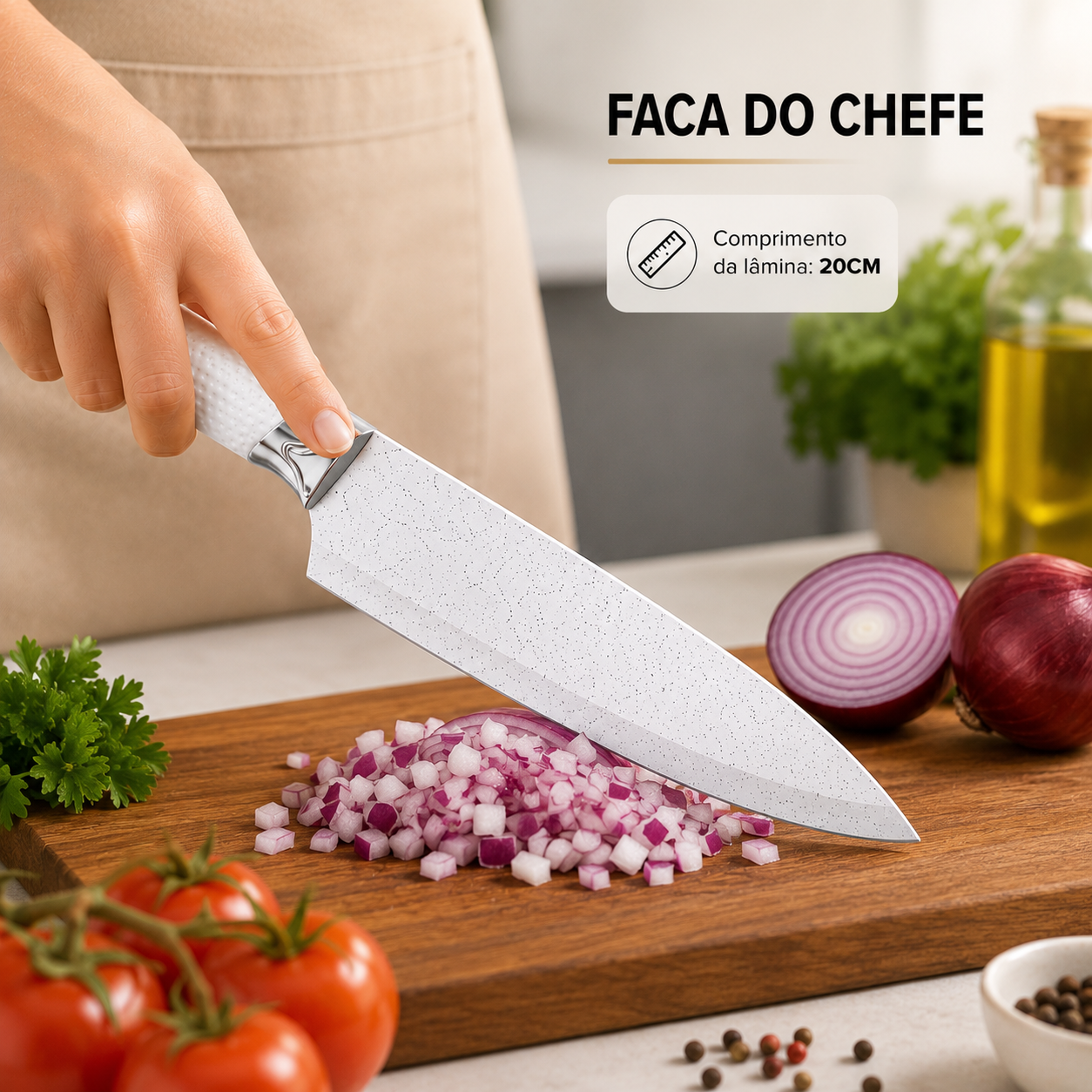 Conjunto de Facas e Utensílios Inox Texturizado 12 Peças