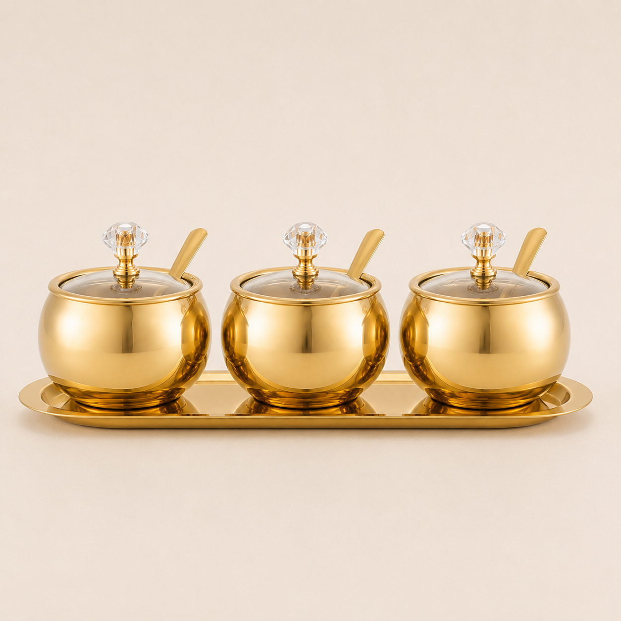 Kit de Condimentos Imperial Dourado