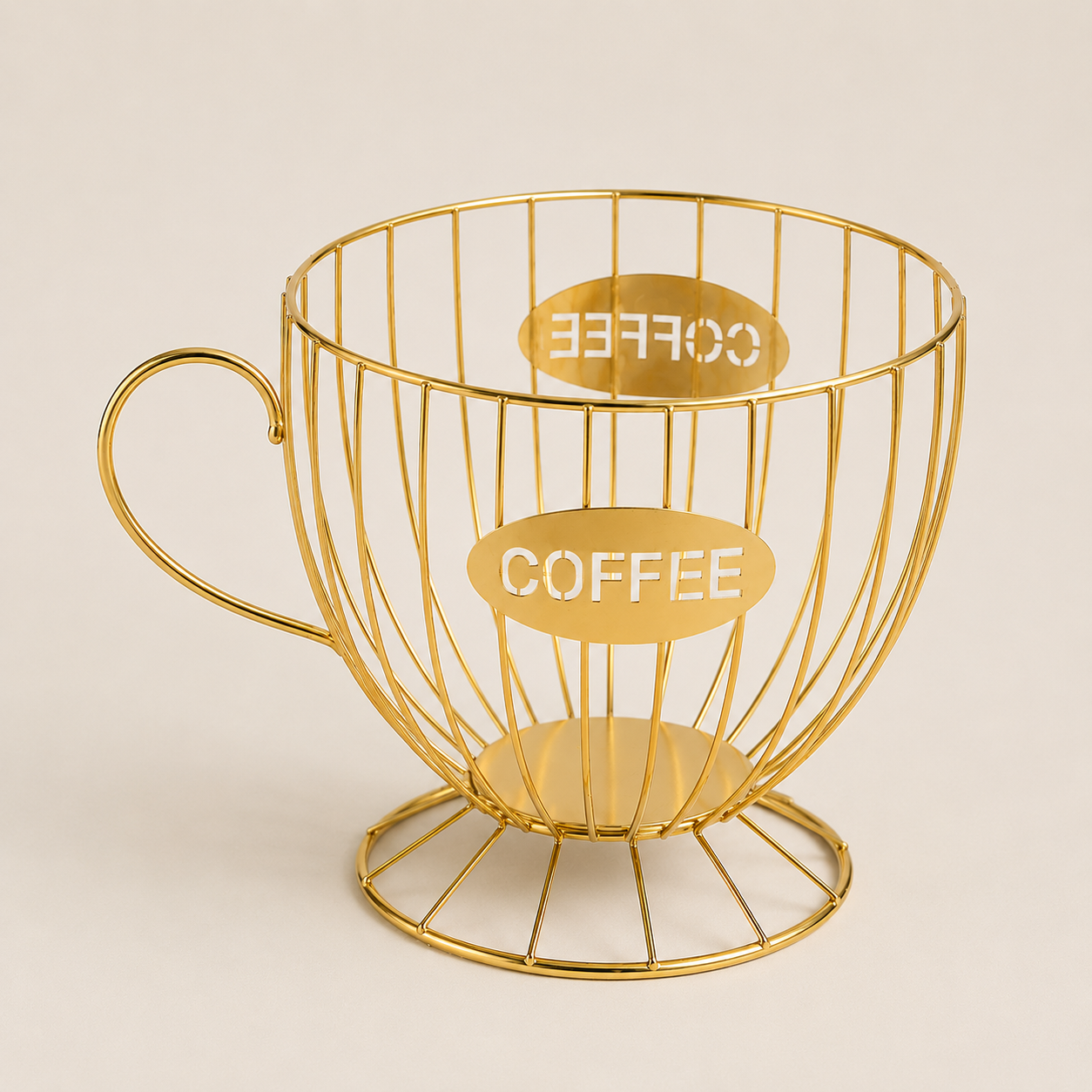 Porta-Cápsulas Dolce em Metal Dourado