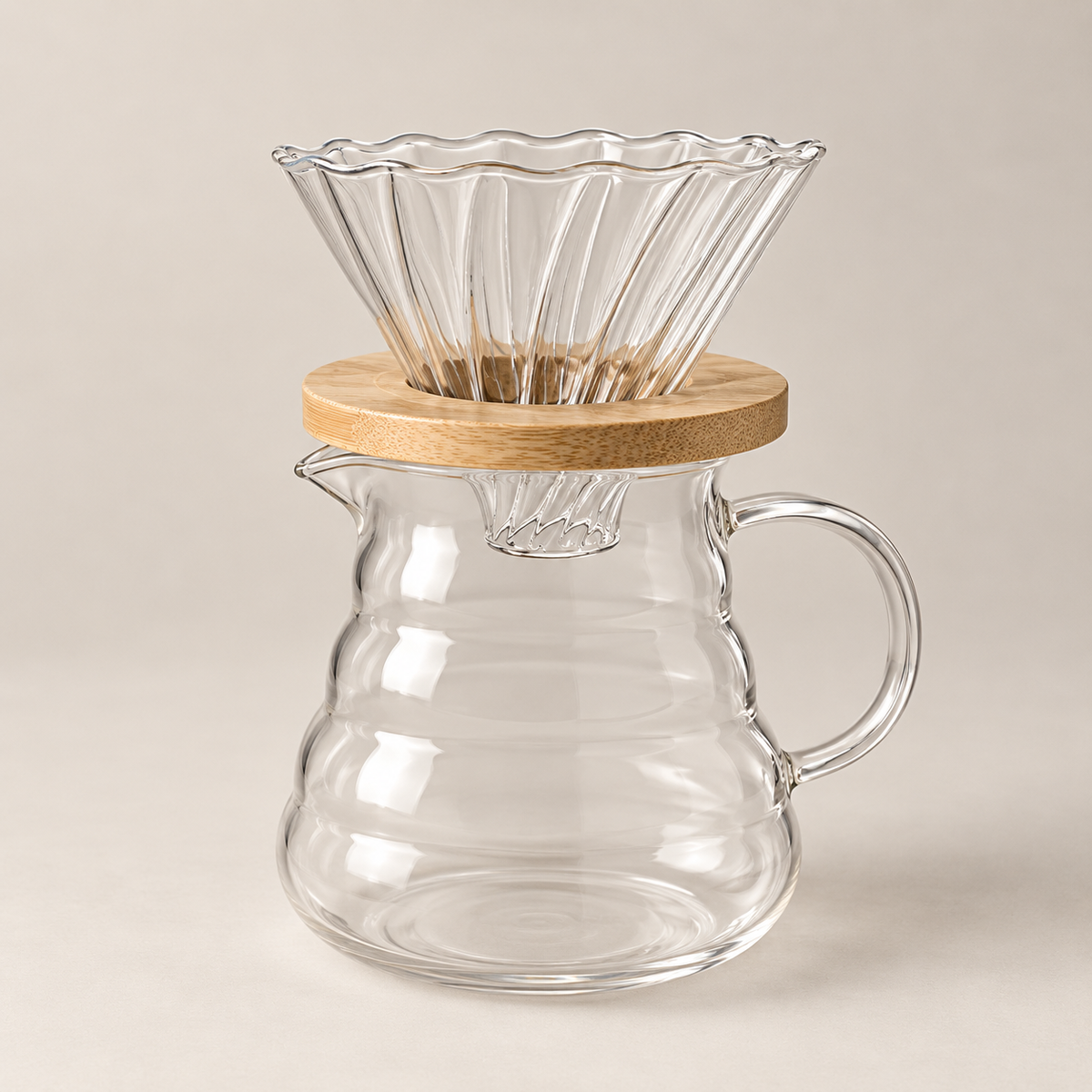 Kit para Café Coado Bellagio com Jarra e Coador de Vidro